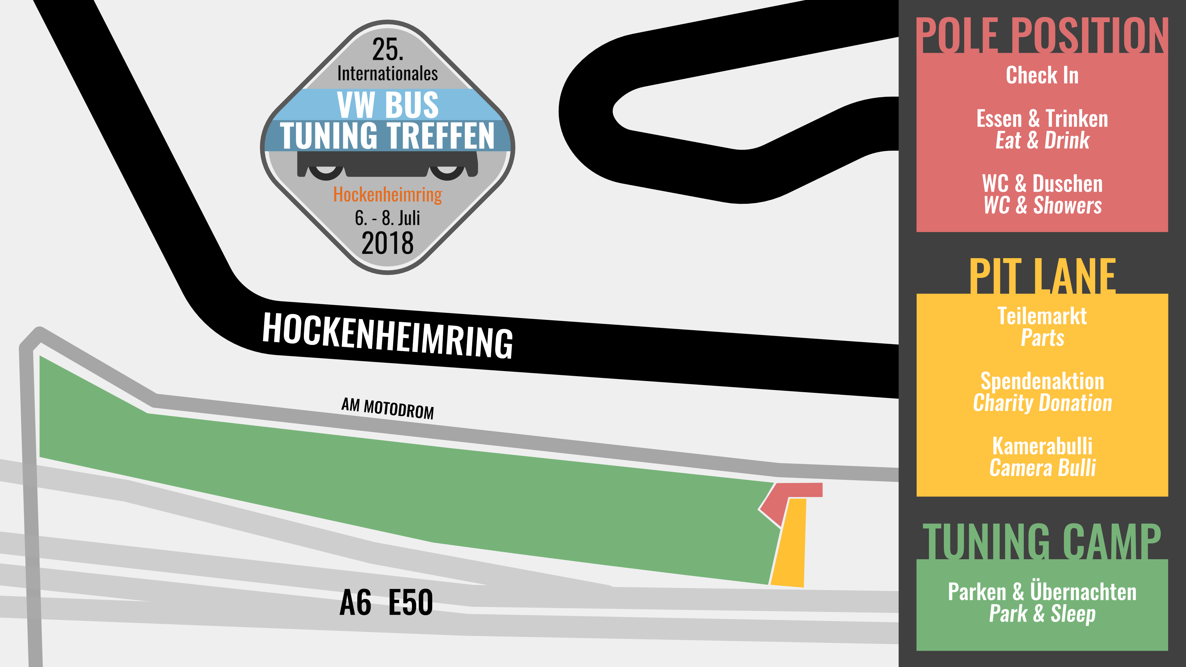 Lageplan des Bus Tuning Treffens